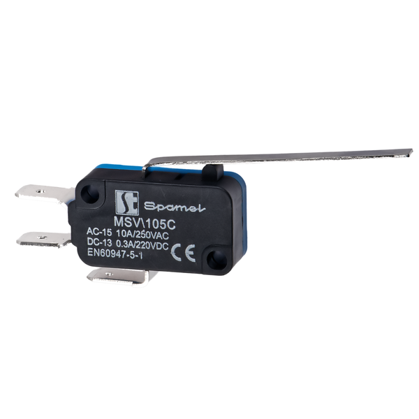 MSV\105C Miniature switch very long flat lever